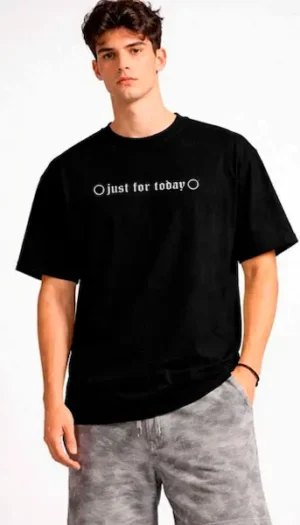 Camiseta Just For Today - REF002 - Preto