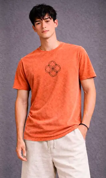 Camiseta Anonimato Múltiplos - REF003 - Laranja